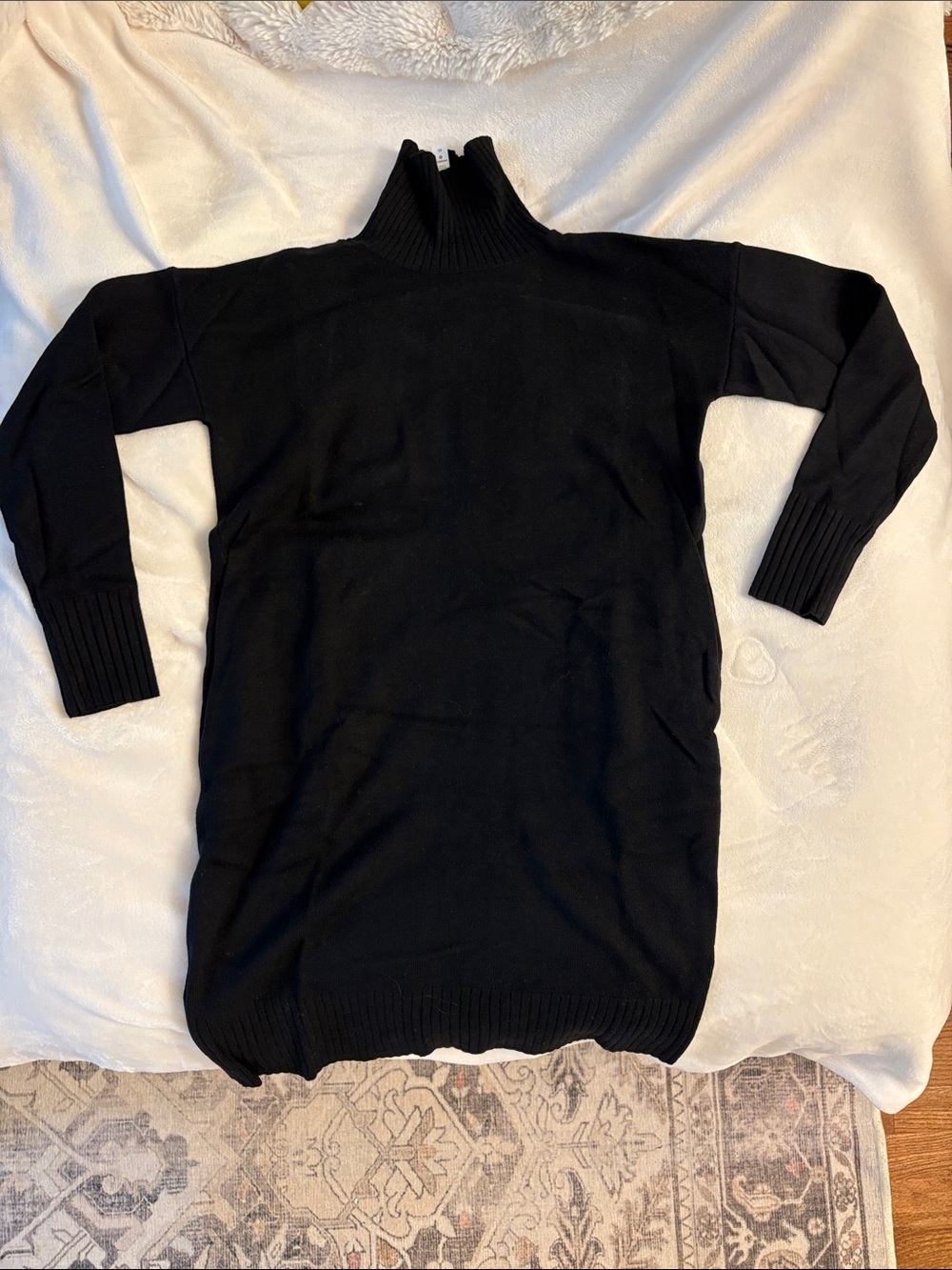 NWOT Lululemon Black Turtleneck Sweater Dress